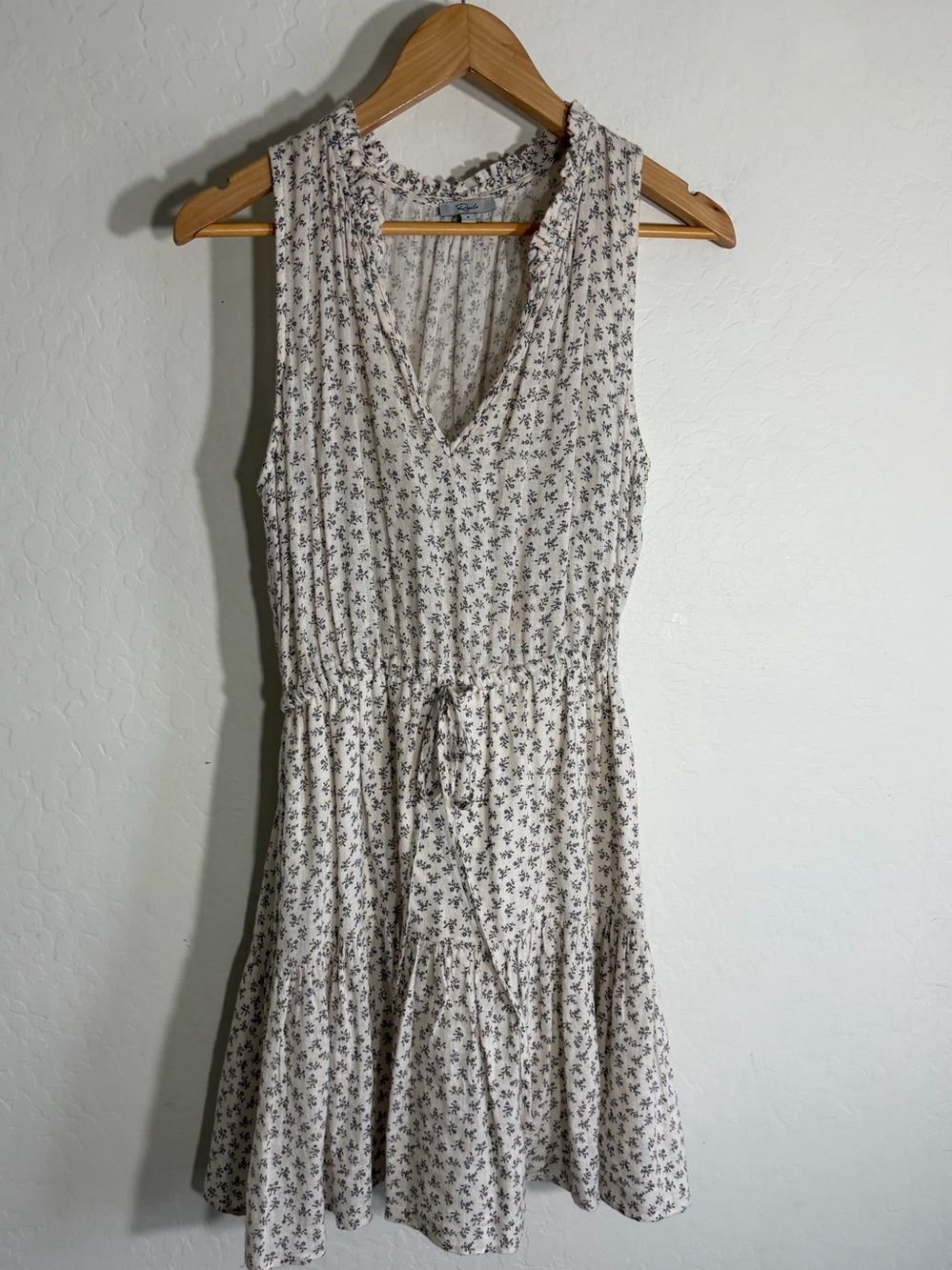 Rails Ivory Floral Tiered Mini Dress | Size S
